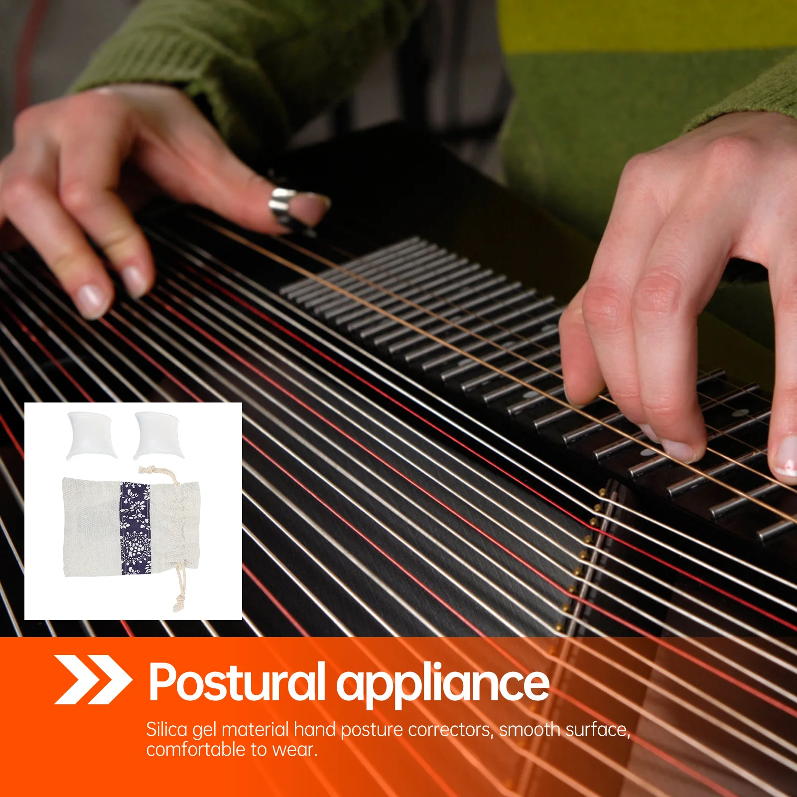 2pcs Silicone Guzheng Hand Posture Corrector For Beginners Smooth Durable Anti-Bending Zither Finger Rectifiers Tiger Mouth
2pcs Silicone Guzheng Hand Posture Corrector For Beginners Smooth Durable Anti-Bending Zither Finger Rectifiers Tiger Mouth
