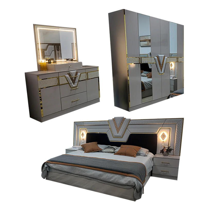 &Meuble De Chambre a Coucher Complet 2023 Modern Design Wooden King Size Double Bed Luxury Full Bedroom Sets Furniture
&Meuble De Chambre a Coucher Complet 2023 Modern Design Wooden King Size Double Bed Luxury Full Bedroom Sets Furniture