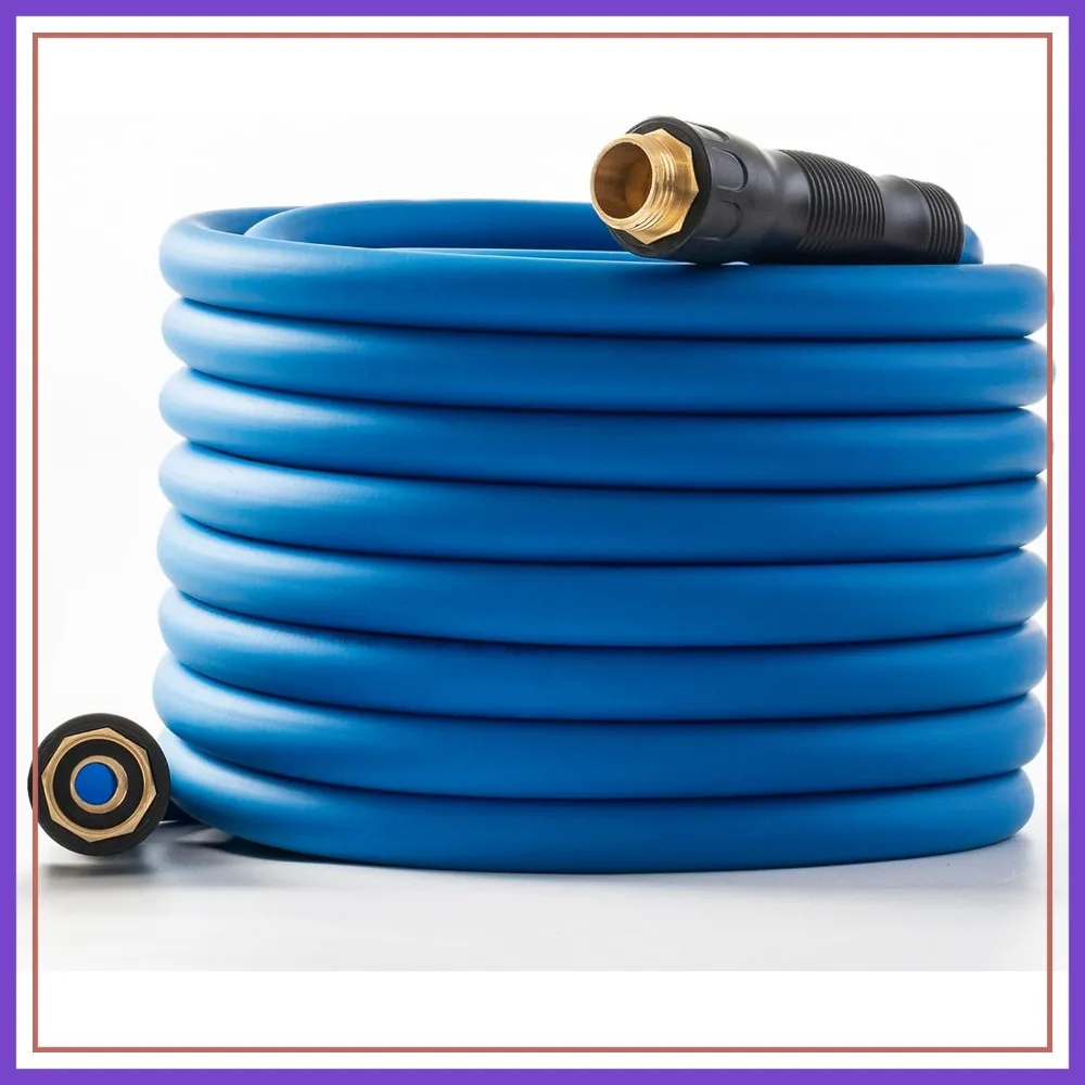 5/8" Hot/Cold Water Hose 75ft, -50℉ to 190℉, Heavy Duty, Burst 600 Psi, 3/4" Brass Fittings, Swivel Grip, Blue
5/8" Hot/Cold Water Hose 75ft, -50℉ to 190℉, Heavy Duty, Burst 600 Psi, 3/4" Brass Fittings, Swivel Grip, Blue