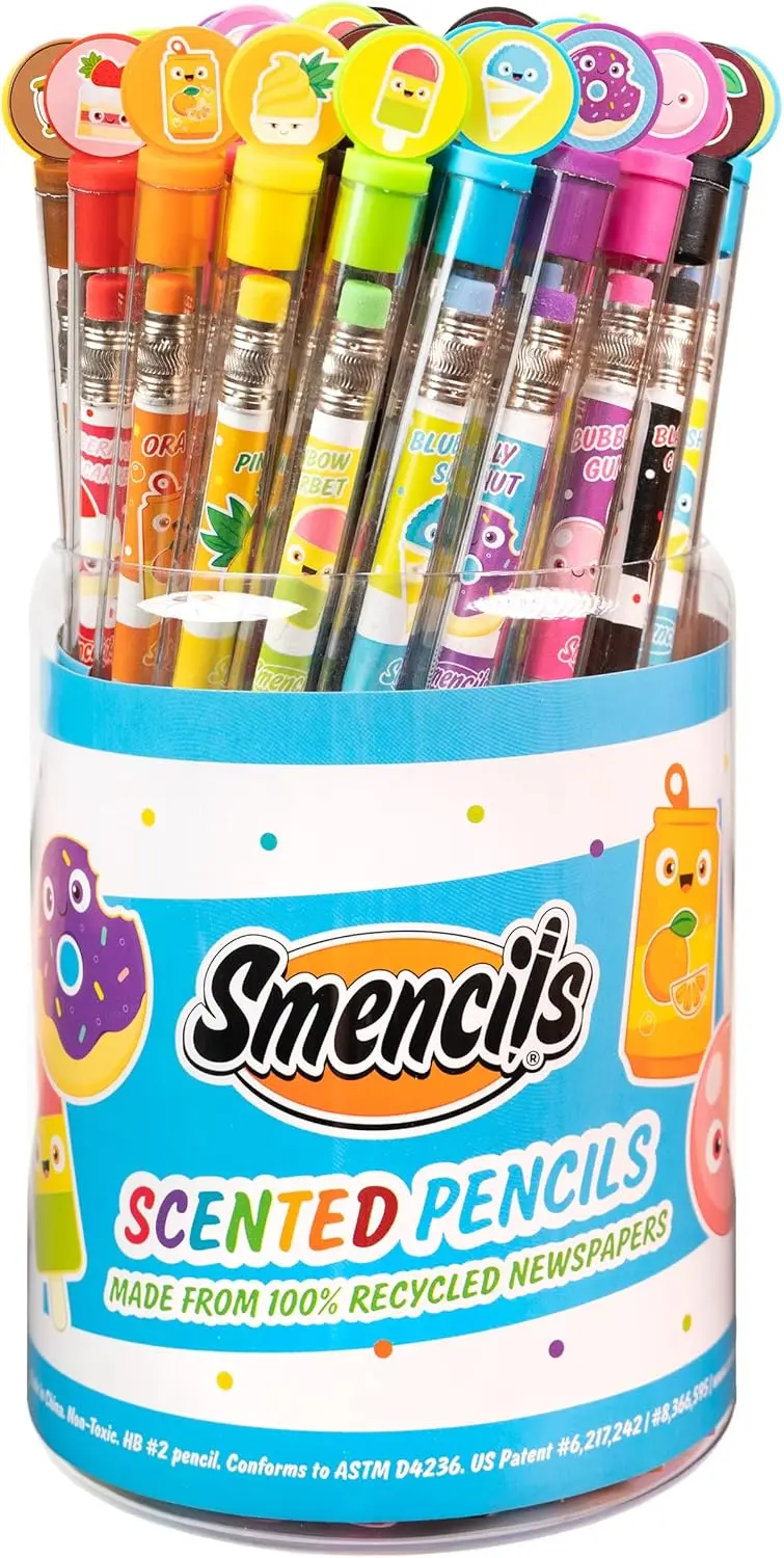 HB #2 Scented Pencils, 50 Count - Gourmet Smells, Eco-Friendly, Pre-Sharpened
HB #2 Scented Pencils, 50 Count - Gourmet Smells, Eco-Friendly, Pre-Sharpened