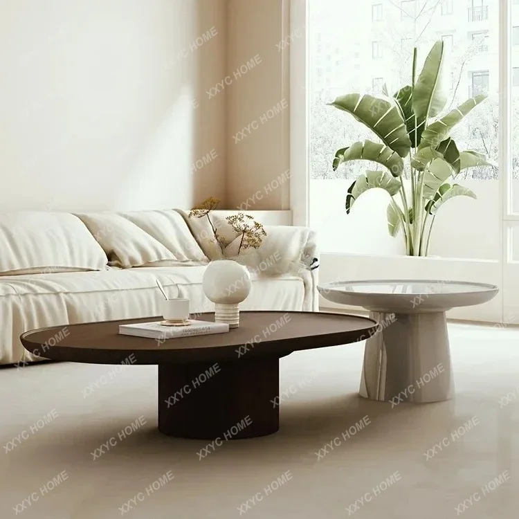 coffee table oval high-end modern simple veneer coffee table combination
coffee table oval high-end modern simple veneer coffee table combination