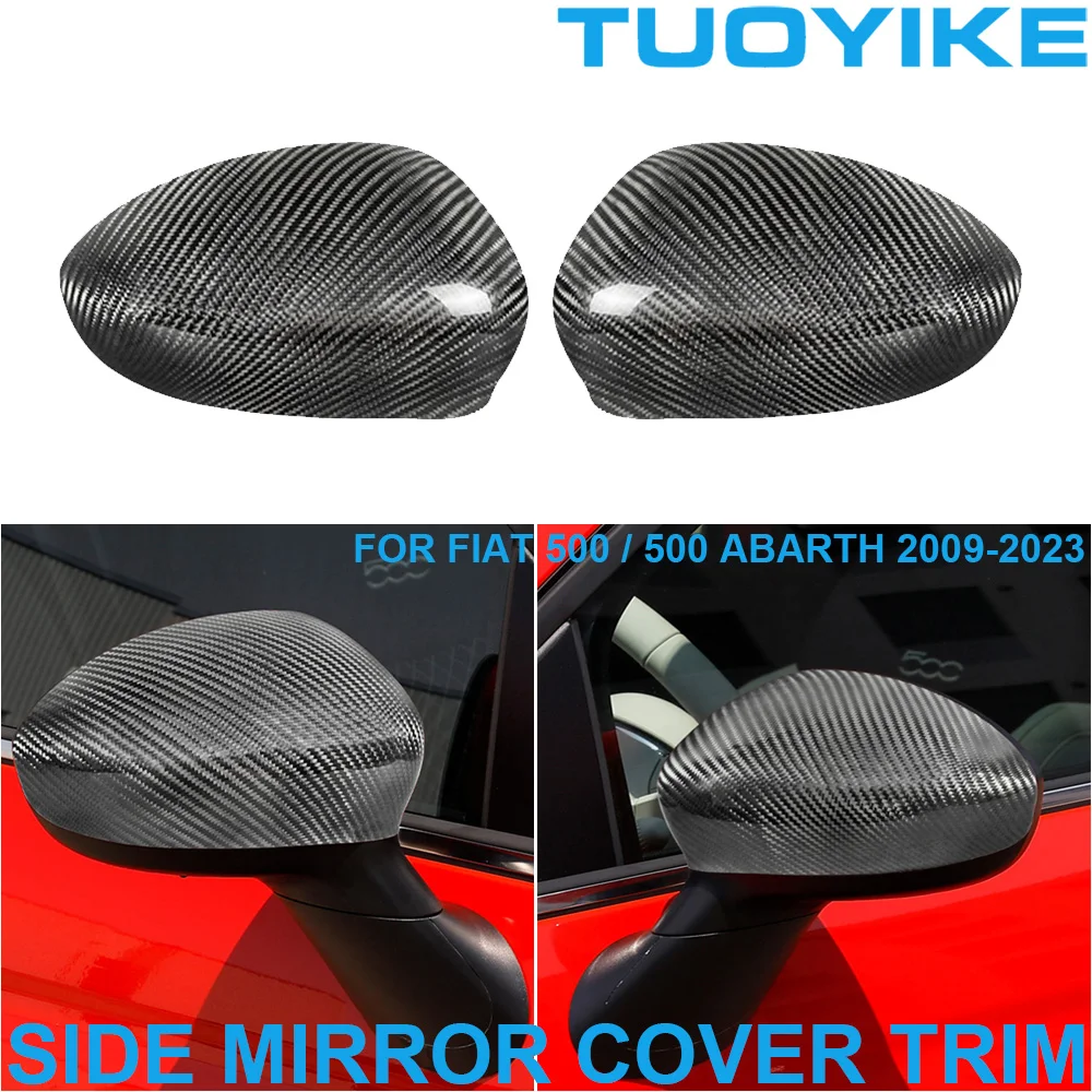 Car Real Dry Carbon Fiber Exterior Side Mirror Trim Cover Frame Sticker Rearview Decoration Body Kit For FIAT 500 Abarth 2009-23
Car Real Dry Carbon Fiber Exterior Side Mirror Trim Cover Frame Sticker Rearview Decoration Body Kit For FIAT 500 Abarth 2009-23