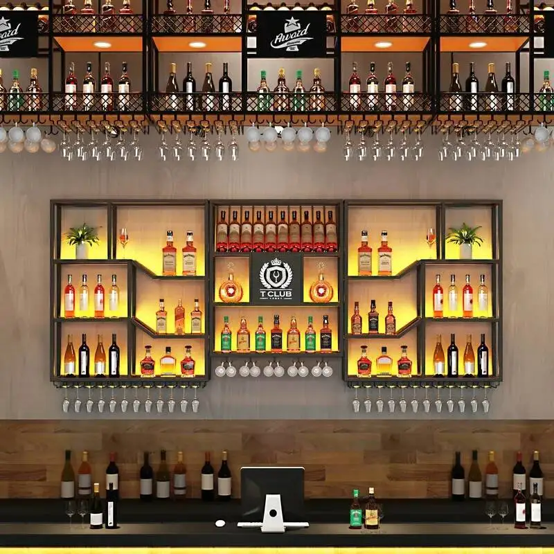 Salon Hanging Bar Wine Cabinets Liquor Wall Mounted Holder Bottle Wine Rack Club Metal Cellar Armario Para Vinos Hotel Furniture
Salon Hanging Bar Wine Cabinets Liquor Wall Mounted Holder Bottle Wine Rack Club Metal Cellar Armario Para Vinos Hotel Furniture