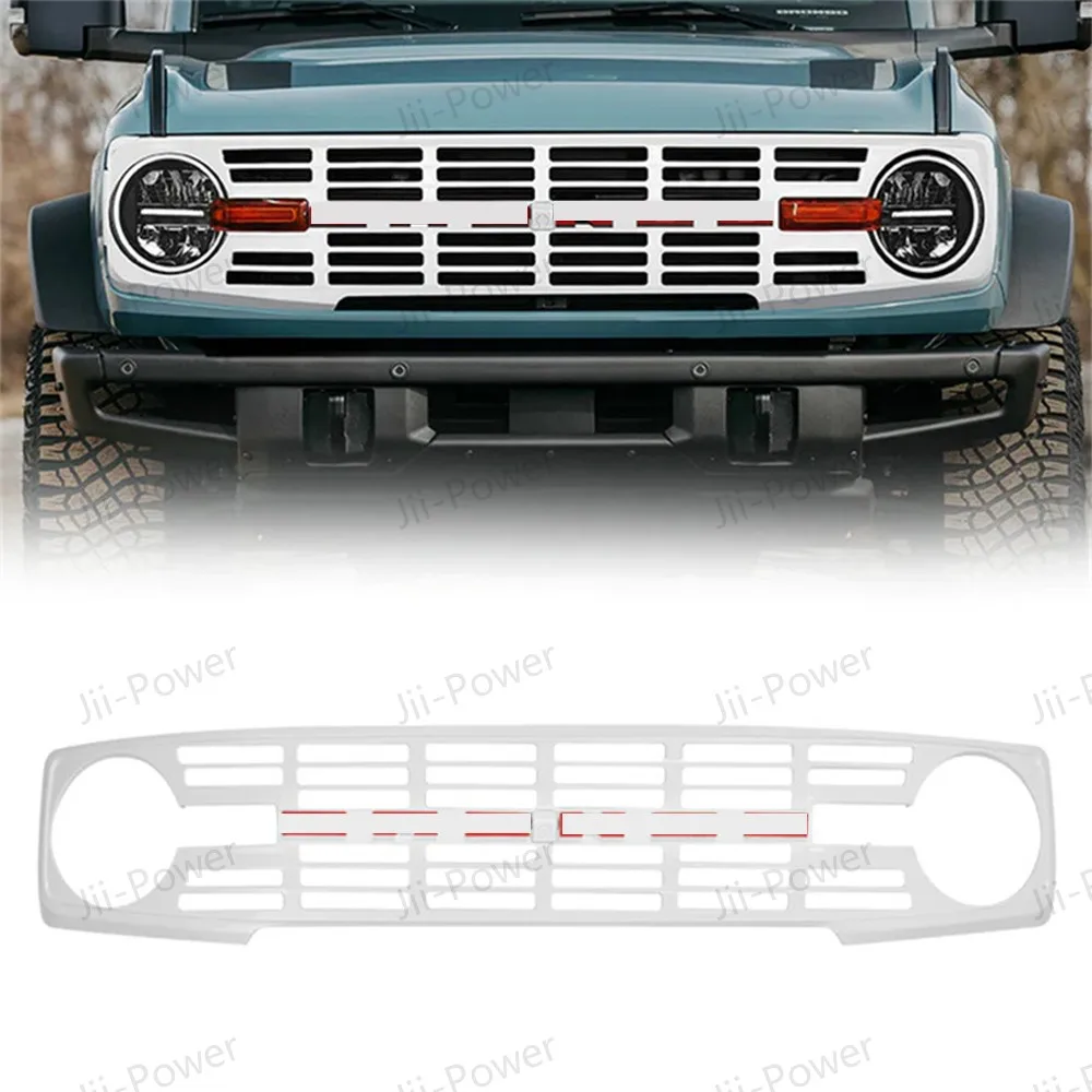 JiiPower Front Grille for Ford for BRONCO Grille 2021+ Suitable for Replacing the Front Face of the Original Grill 2021+
JiiPower Front Grille for Ford for BRONCO Grille 2021+ Suitable for Replacing the Front Face of the Original Grill 2021+