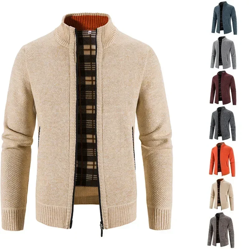 2024 Autumn Winter Warm Cardigan Men Fleece Zipper Sweaters Jackets Men Slim Fit Knitted Sweatercoat Thick Cardigan Sweater Coat
2024 Autumn Winter Warm Cardigan Men Fleece Zipper Sweaters Jackets Men Slim Fit Knitted Sweatercoat Thick Cardigan Sweater Coat