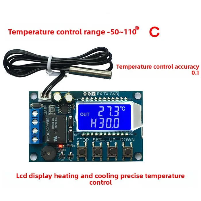 XY-T01 Digital Thermostat High Precision Digital Temperature Controller Module Refrigeration Heating SUNLEPHANT
XY-T01 Digital Thermostat High Precision Digital Temperature Controller Module Refrigeration Heating SUNLEPHANT