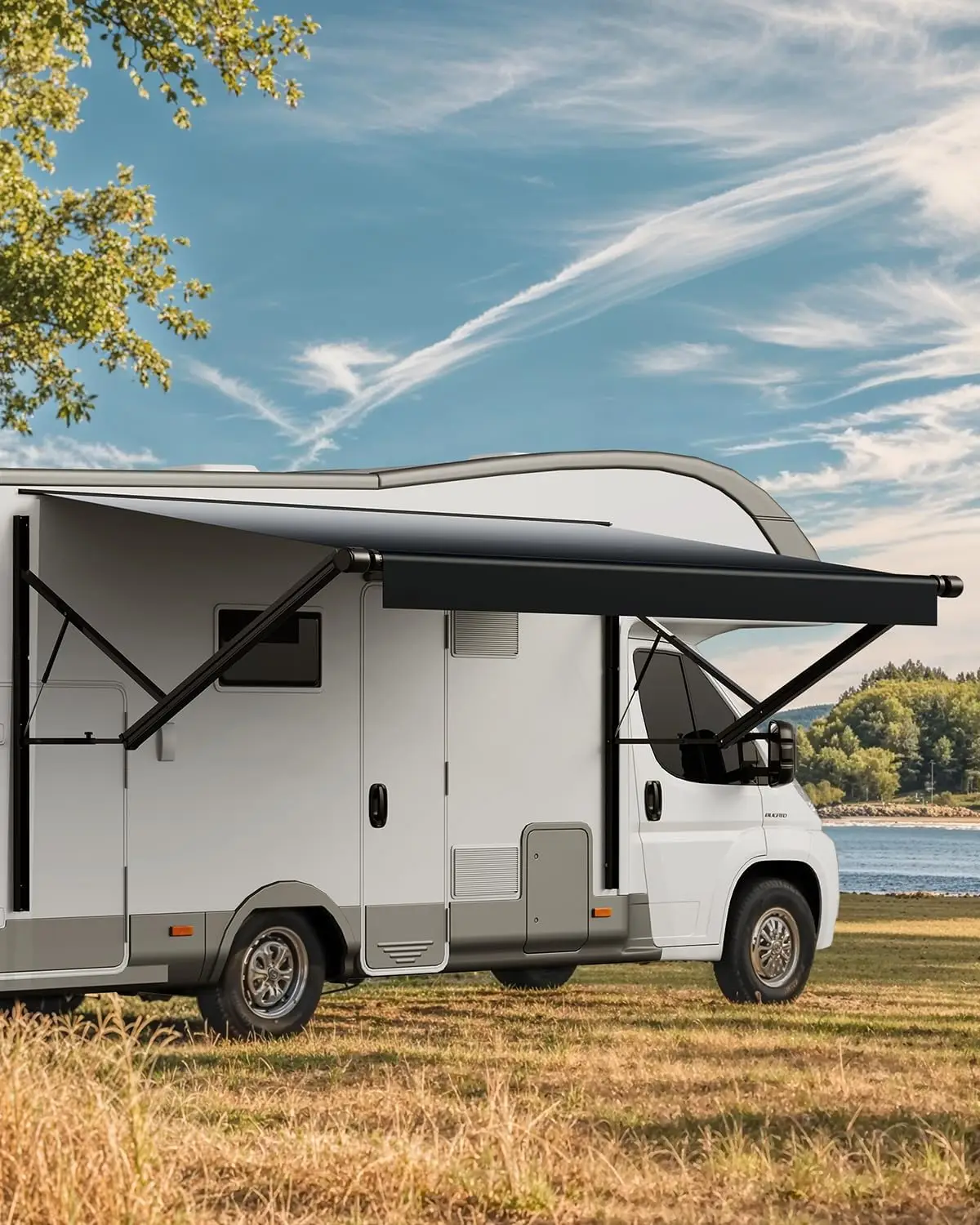 Motorized RV Awning Complete Kit, 18' Retractable Awning with Aluminum Alloy Frame, Outdoor Trailer Awning, Fit for Most
Motorized RV Awning Complete Kit, 18' Retractable Awning with Aluminum Alloy Frame, Outdoor Trailer Awning, Fit for Most