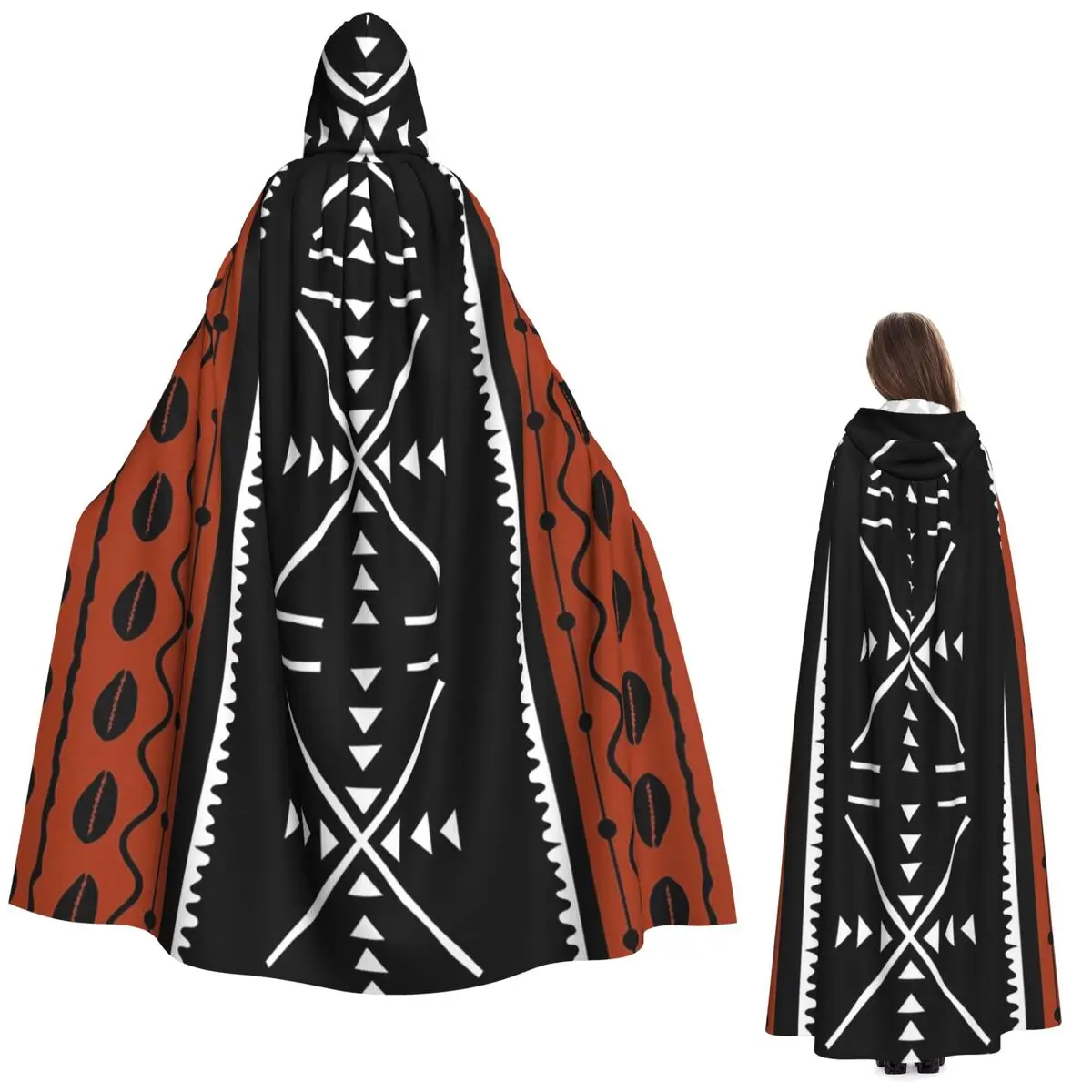 African Bogolan Africa Ethnic Tribal Art Long Hooded Cloak Witch Medieval Costume Cosplay Cape HalloweenCoat Adult Unisex
African Bogolan Africa Ethnic Tribal Art Long Hooded Cloak Witch Medieval Costume Cosplay Cape HalloweenCoat Adult Unisex