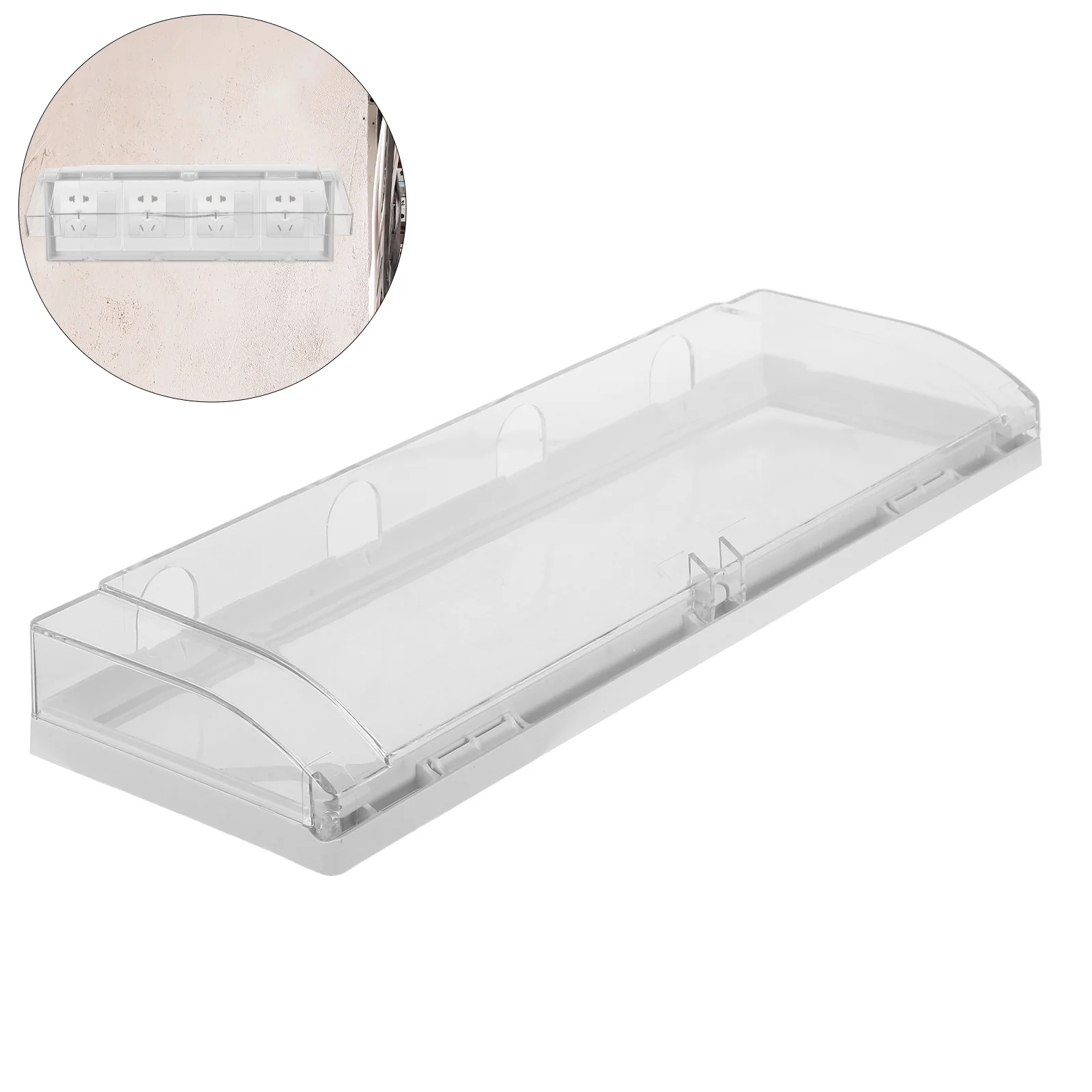 Waterproof Outlet Cover 4-Gang 86 Type Socket Plug Protection Box For Bathroom Kitchen Electrical Sockets Shield
Waterproof Outlet Cover 4-Gang 86 Type Socket Plug Protection Box For Bathroom Kitchen Electrical Sockets Shield