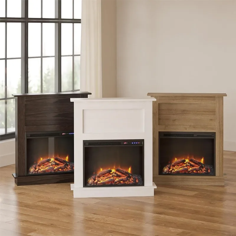Ellsworth 32 Inch Electric Fireplace with Mantel, Replaceable Fireplace Insert Heater, Remote Control, Timer
Ellsworth 32 Inch Electric Fireplace with Mantel, Replaceable Fireplace Insert Heater, Remote Control, Timer