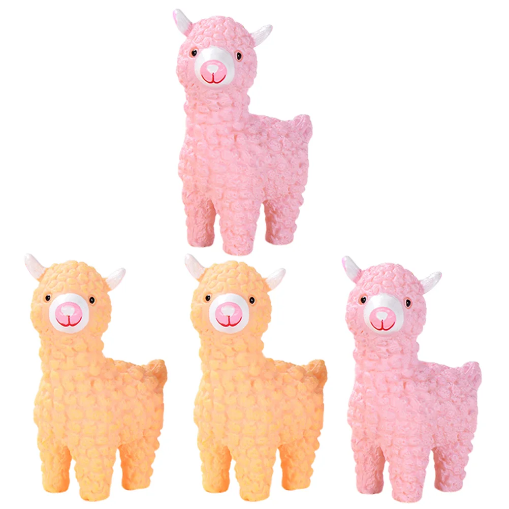 4 Pcs Artificial Alpaca Mini Sheep Ornaments DIY Bonsai Garden Supply Simulation Tiny Gardening Decors Models
4 Pcs Artificial Alpaca Mini Sheep Ornaments DIY Bonsai Garden Supply Simulation Tiny Gardening Decors Models