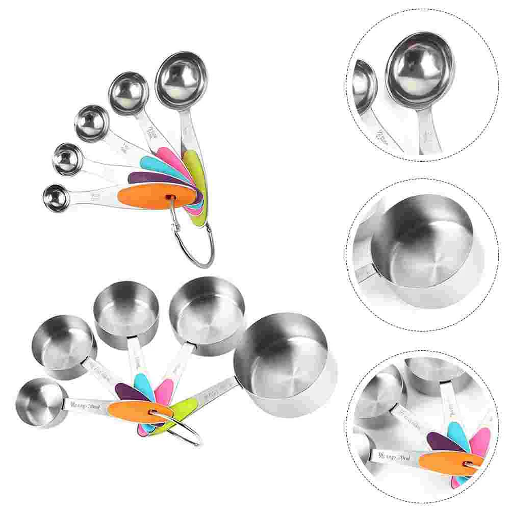 10Pcs Measuring Cup Set Stainless Scoops Portable Stackable Containers Kitchen Tools Baking Accessories Practical Measuring Cups
10Pcs Measuring Cup Set Stainless Scoops Portable Stackable Containers Kitchen Tools Baking Accessories Practical Measuring Cups