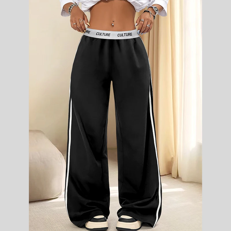 Ladies Trousers Knitted Solid Colour Women's Nine-minute Pants Daily Commuter Casual Fashion Straight Drag Pants
Ladies Trousers Knitted Solid Colour Women's Nine-minute Pants Daily Commuter Casual Fashion Straight Drag Pants