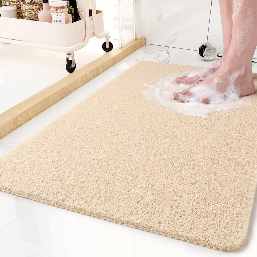 Коврик для ванной, 24x35 дюймов, коврики для душа для ванны, коврики для ванной из люфы из ПВХ для влажных зон, быстросохнущие
Коврик для ванной, 24x35 дюймов, коврики для душа для ванны, коврики для ванной из люфы из ПВХ для влажных зон, быстросохнущие