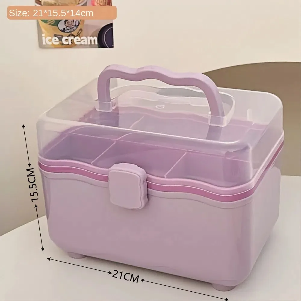 Cosmetic Case 2 Layer Storage Box Nail Art Box Large Capacity Desktop Organizer Dustproof Waterproof Family Emergency Kit Box
Cosmetic Case 2 Layer Storage Box Nail Art Box Large Capacity Desktop Organizer Dustproof Waterproof Family Emergency Kit Box