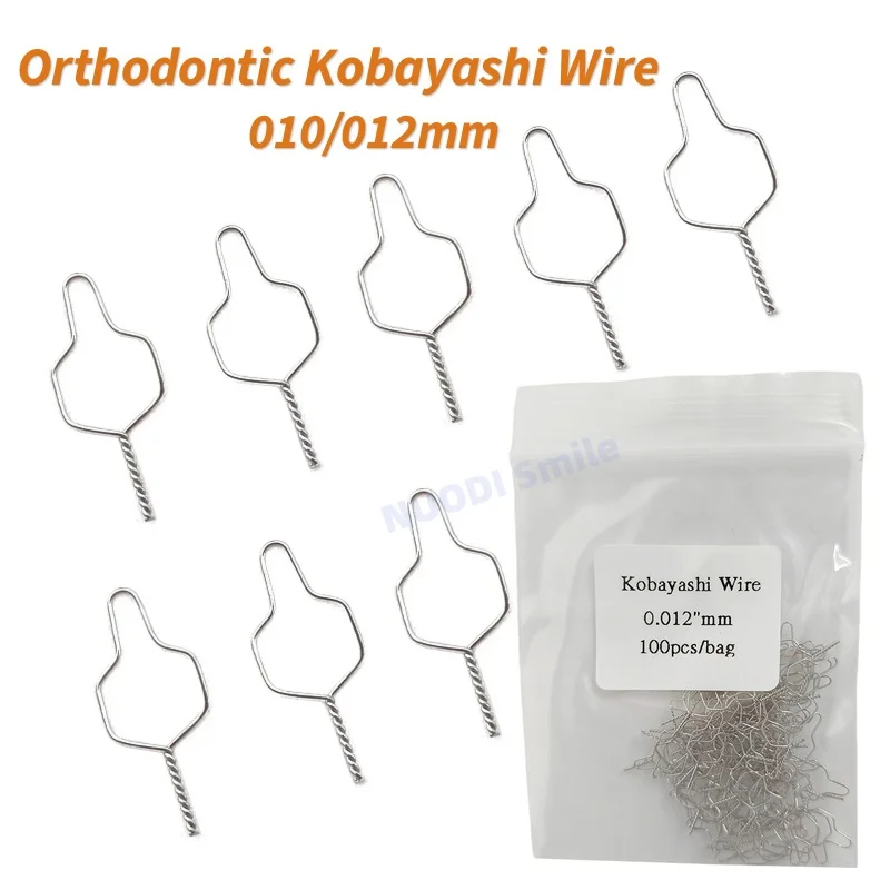 100Pcs Stainless Steel Dental Orthodontic Kobayashi Wires Orthodontic Ligature Tie For Teeth Braces Ortho Bracket Ligature Wires
100Pcs Stainless Steel Dental Orthodontic Kobayashi Wires Orthodontic Ligature Tie For Teeth Braces Ortho Bracket Ligature Wires