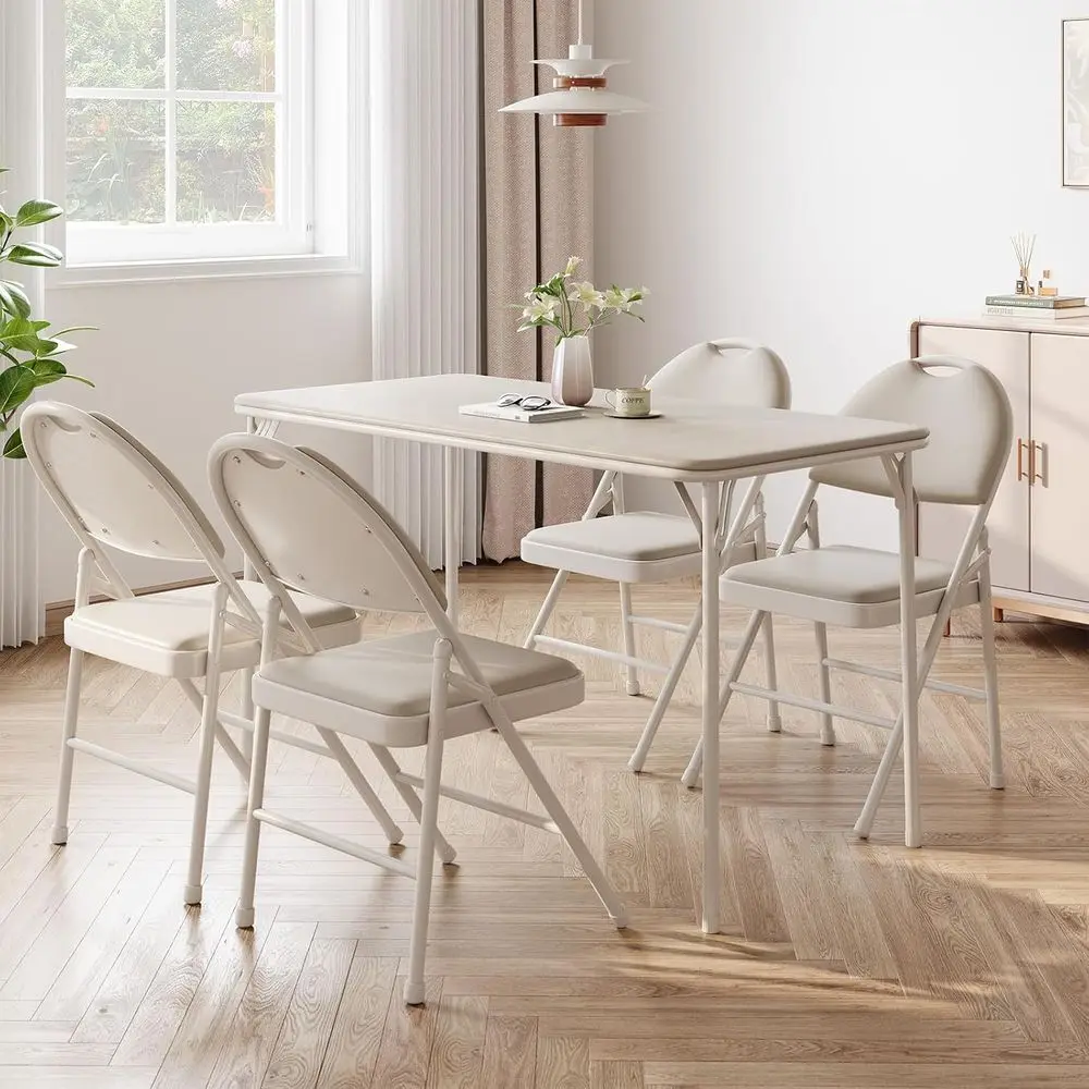 Portable Folding Card Table with Anti-Slip Mat, Scratch & Stain Resistant, Suitable for Indoor and Outdoor Use, Beige
Portable Folding Card Table with Anti-Slip Mat, Scratch & Stain Resistant, Suitable for Indoor and Outdoor Use, Beige