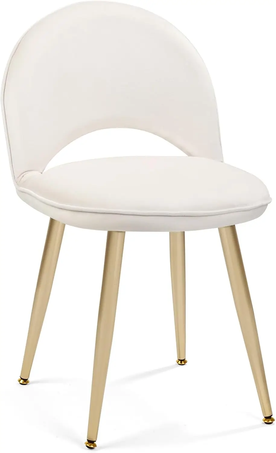 Adjustable Backrest Velvet Vanity Stool for Dressing, Office, Kitchen, and Living Room - White
Adjustable Backrest Velvet Vanity Stool for Dressing, Office, Kitchen, and Living Room - White