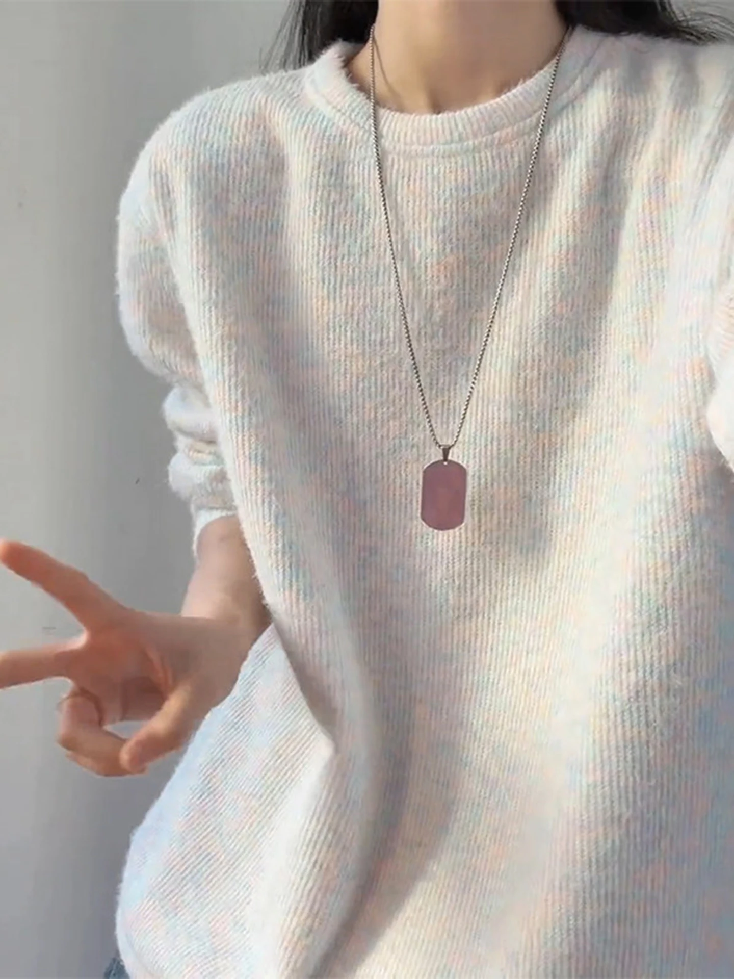 Plu Knitted Long Sve round Ne Sweatirt ex Spring Autumn Soft Cozy Base Layer irt Casual Loose Fit
Plu Knitted Long Sve round Ne Sweatirt ex Spring Autumn Soft Cozy Base Layer irt Casual Loose Fit