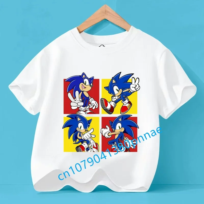 Boys' Casual Shirt for Girls Cute Design Birthday Gift Sonic - Speedy Kid Cartoon Print Kids T-Shirt Summer Short Sleeve Sports
Boys' Casual Shirt for Girls Cute Design Birthday Gift Sonic - Speedy Kid Cartoon Print Kids T-Shirt Summer Short Sleeve Sports