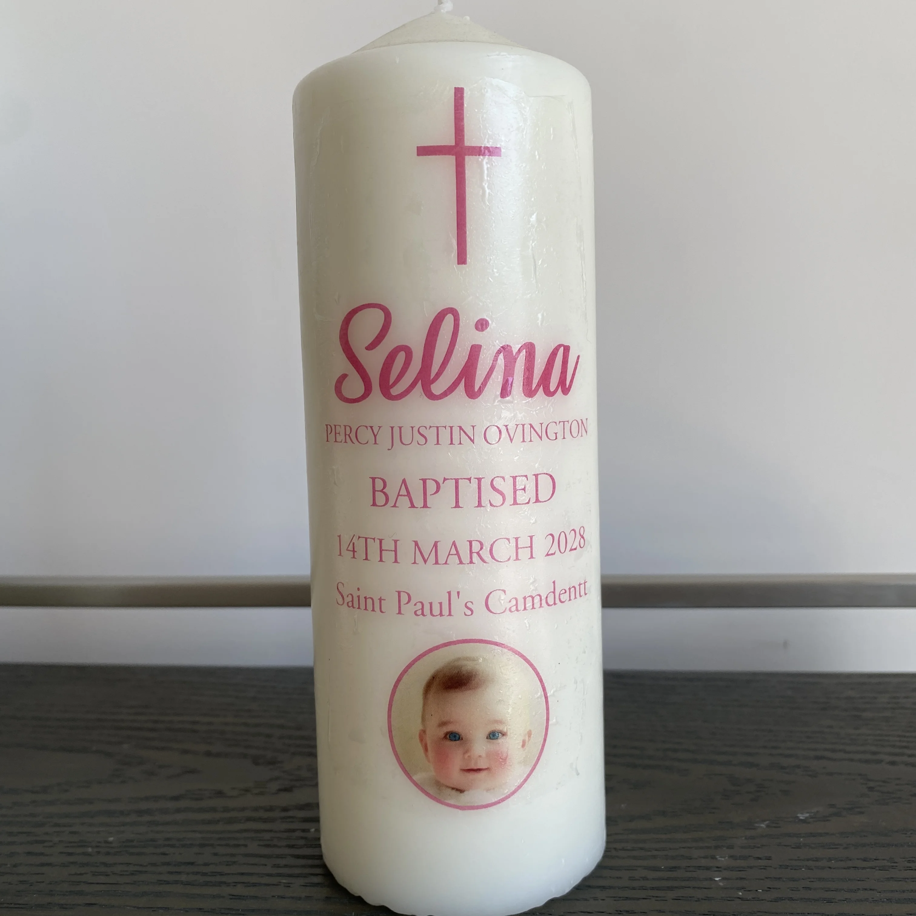Custom Wedding Photo Stickers Baptism candle Sticker With Name Personalized Custom First Communion Cross Candle Decals Label
Custom Wedding Photo Stickers Baptism candle Sticker With Name Personalized Custom First Communion Cross Candle Decals Label