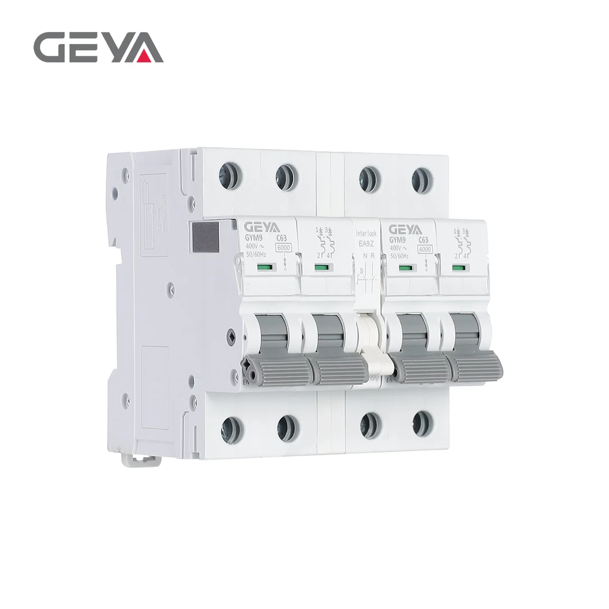 GEYA Manual Interlock Transfer Switch 6-63A 240/415V AC Breaking for Power Backup Safety Dual Power Manual Transfer Switch MCB
GEYA Manual Interlock Transfer Switch 6-63A 240/415V AC Breaking for Power Backup Safety Dual Power Manual Transfer Switch MCB