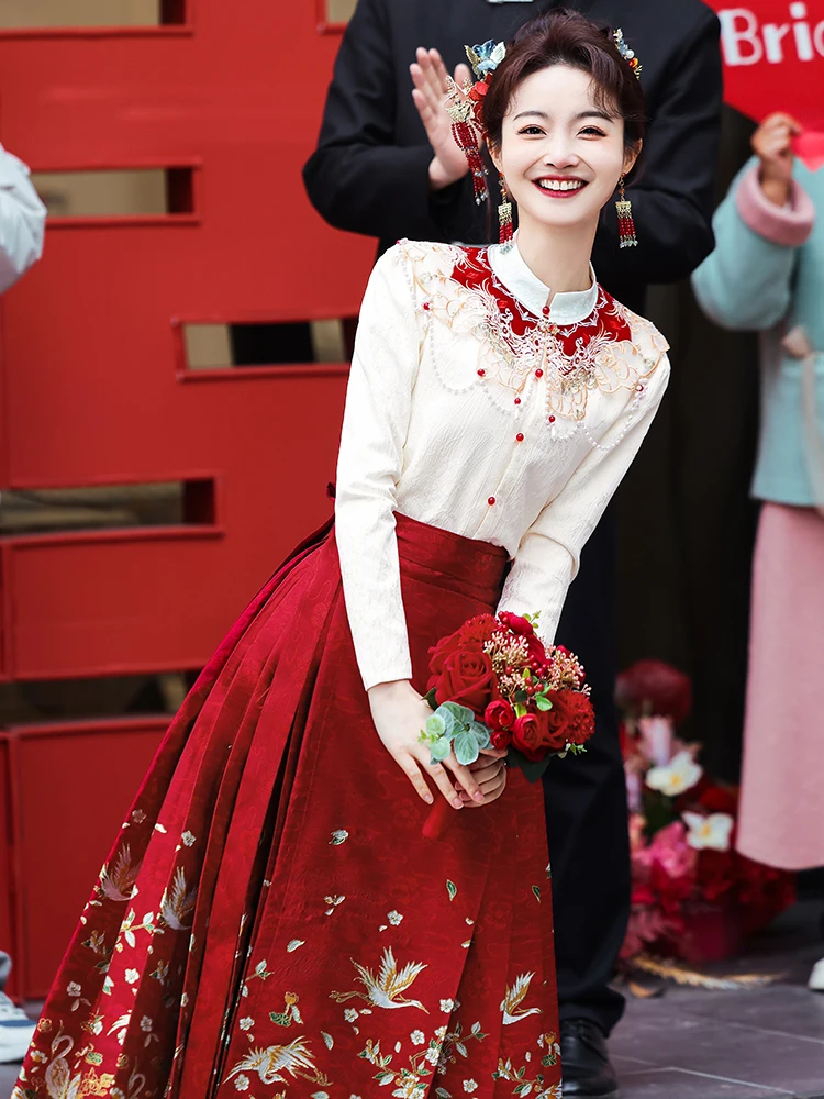 New 2026 Hanfu Wedding Dr for Women Long Sve A-Line Skirt Gown Vintage Sle for Engagement Par Performance And Daily...
New 2026 Hanfu Wedding Dr for Women Long Sve A-Line Skirt Gown Vintage Sle for Engagement Par Performance And Daily...