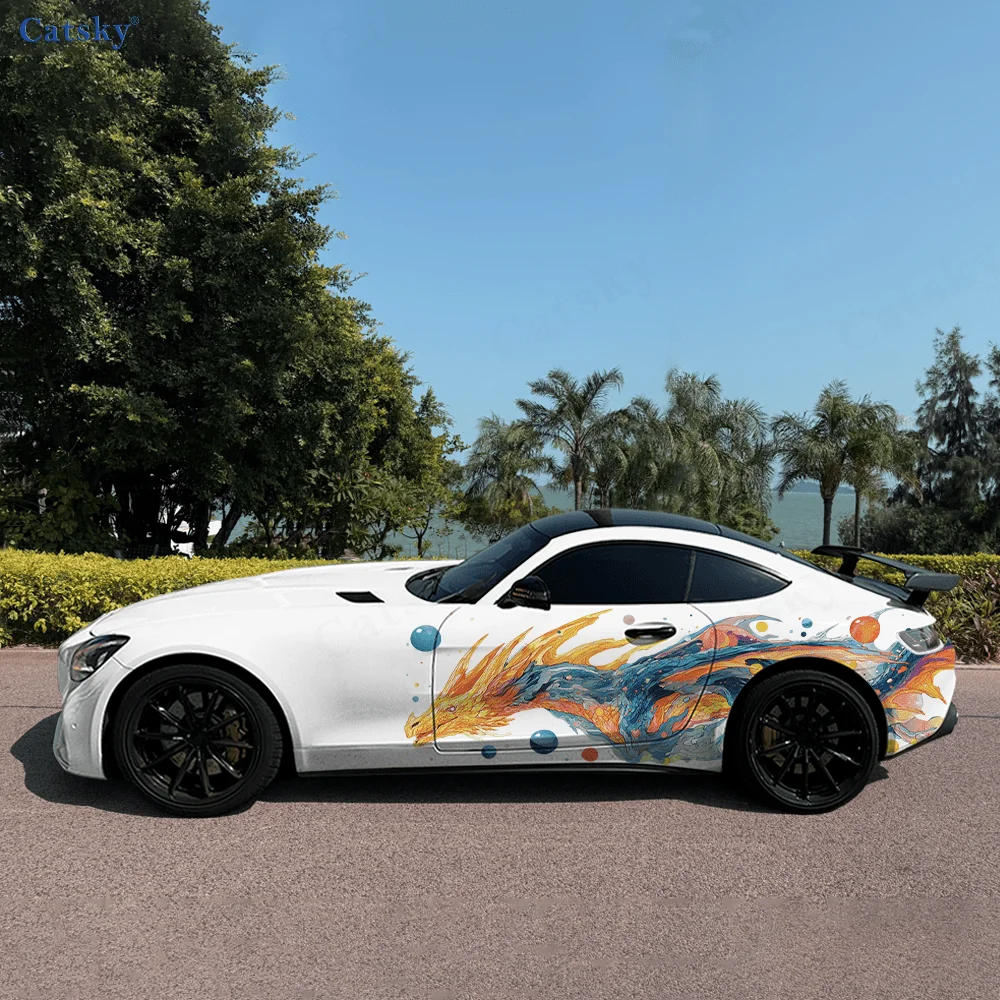 Oriental Flaming Dragon Fire Car Vinyl Wraps Decal Self-adhesive PVC Sticker Suitable for Trucks SUV Decor Auto Accessories Gift
Oriental Flaming Dragon Fire Car Vinyl Wraps Decal Self-adhesive PVC Sticker Suitable for Trucks SUV Decor Auto Accessories Gift