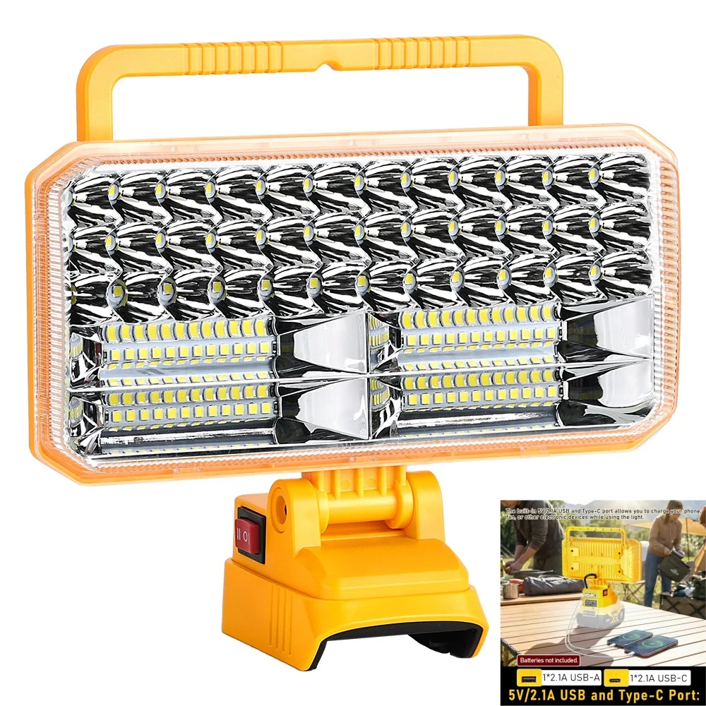 4200LM 40W LED Work Light for Dewalt 20V Max, USB Port Flashlight Camping Emergency (Battery not Included)
4200LM 40W LED Work Light for Dewalt 20V Max, USB Port Flashlight Camping Emergency (Battery not Included)
