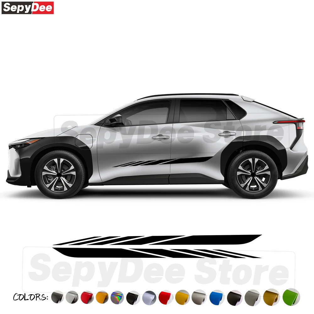 2Pcs For Toyota Bz4x Car Door Side Stickers EV Auto Body Decor DIY Stripe Graphics Vinyl Film Decals Car Tuning Accessories
2Pcs For Toyota Bz4x Car Door Side Stickers EV Auto Body Decor DIY Stripe Graphics Vinyl Film Decals Car Tuning Accessories