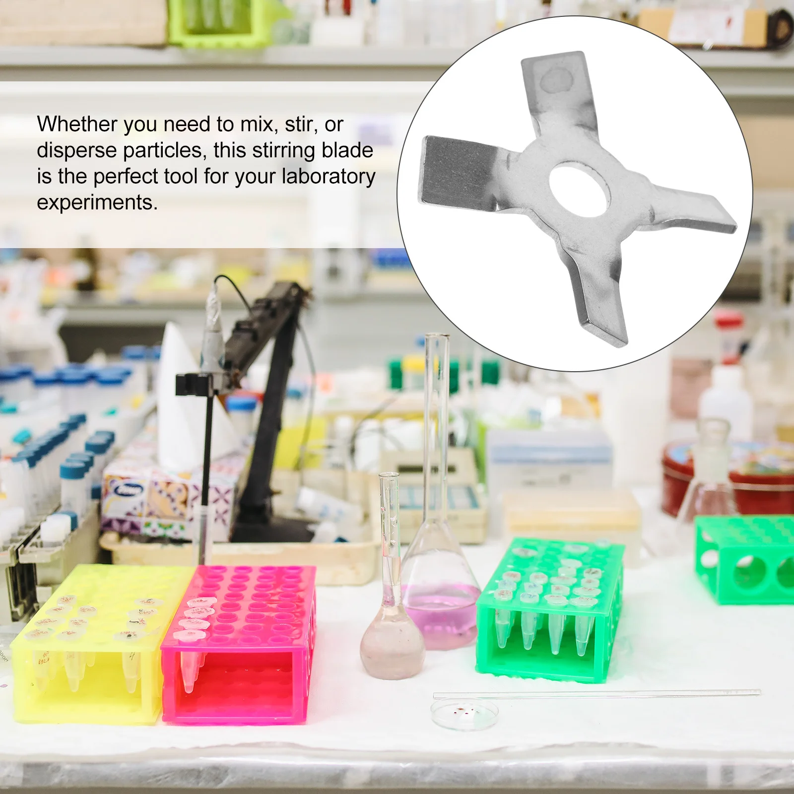 Lab Paddle Stirrer Cross-Shaped Stainless Steel Mixing Tool for Particle Dispersion Experimental Use Stirring Metal Equipment
Lab Paddle Stirrer Cross-Shaped Stainless Steel Mixing Tool for Particle Dispersion Experimental Use Stirring Metal Equipment