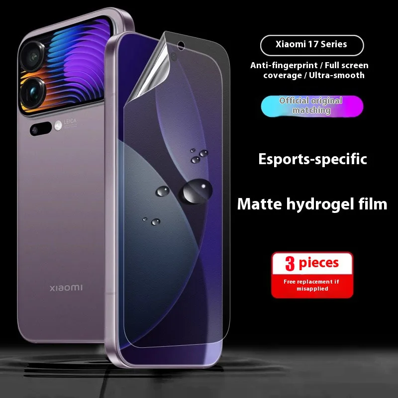 3 шт., полное покрытие, передняя матовая гидрогелевая пленка для Xiaomi 17 Pro Max, мягкая прозрачная защитная пленка для экрана для Mi 17 Pro, пленка из ТПУ с защитой от царапин
3 шт., полное покрытие, передняя матовая гидрогелевая пленка для Xiaomi 17 Pro Max, мягкая прозрачная защитная пленка для экрана для Mi 17 Pro, пленка из ТПУ с защитой от царапин