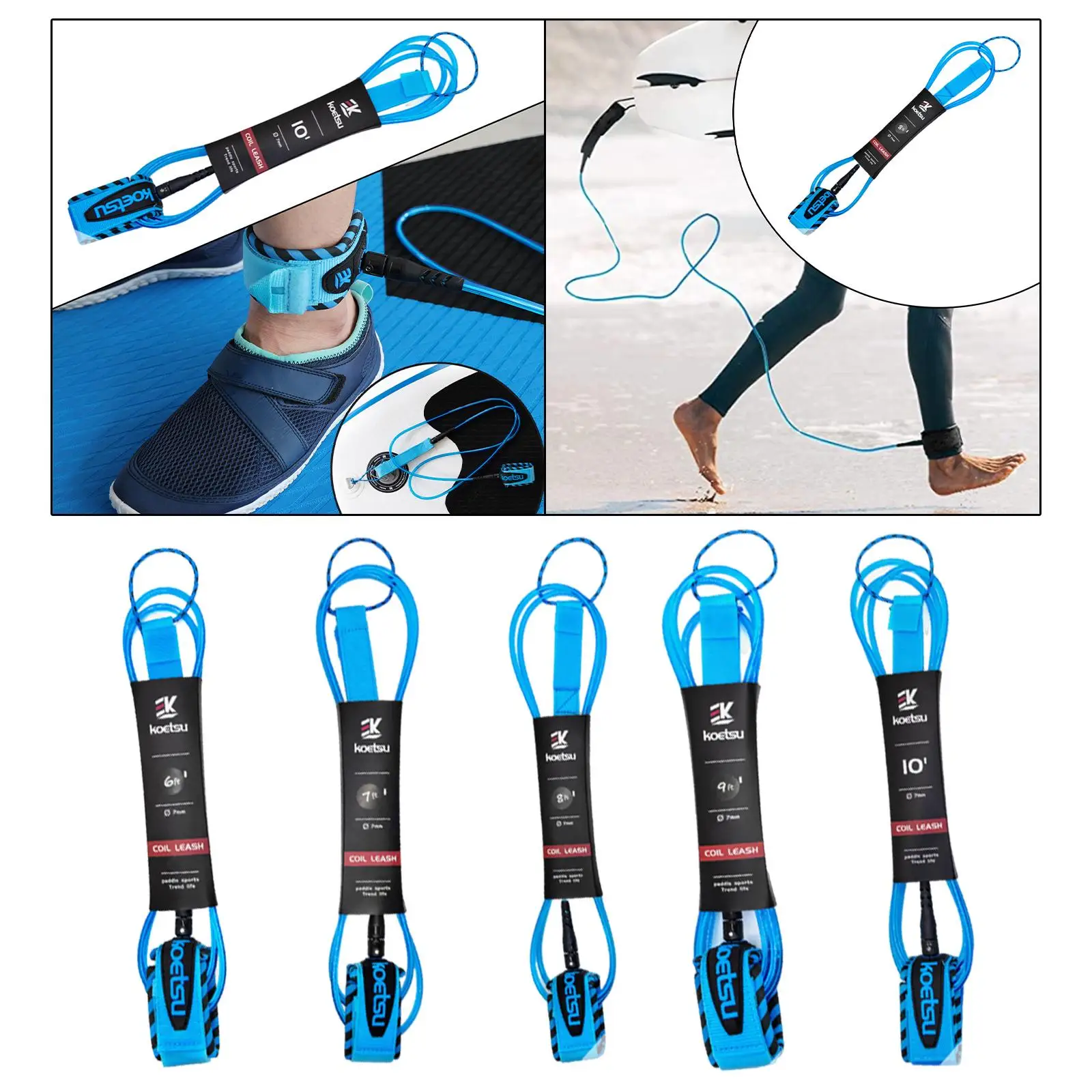 Surfboard Ankle Leash Leg Foot Rope Strap for Surfing Enthusiasts Shortboard
Surfboard Ankle Leash Leg Foot Rope Strap for Surfing Enthusiasts Shortboard