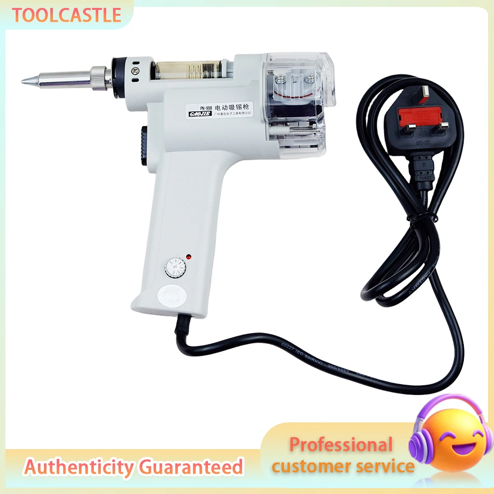 PN-998 Electric Desoldering Pump, Industrial Soldering Vacuum Gun, 220V Temperature 380°C-480°C Solder Sucker
PN-998 Electric Desoldering Pump, Industrial Soldering Vacuum Gun, 220V Temperature 380°C-480°C Solder Sucker