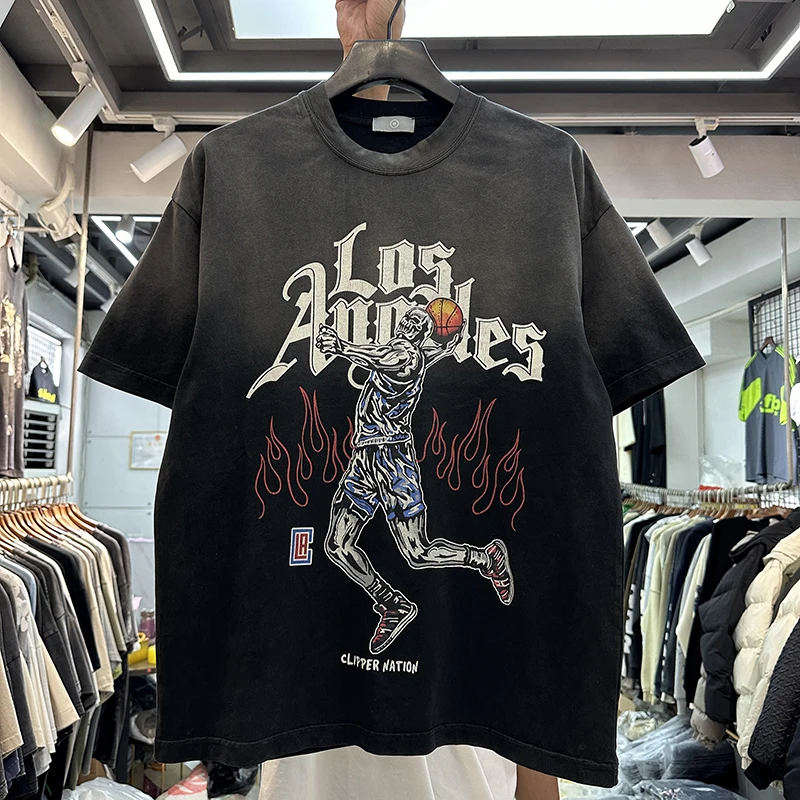 Short Sleeve Los Angeles Skeleton Basketball Player VINTAGE T Shirt Men Women High Quality Streetwear Summer T-shirt Top Tees
Short Sleeve Los Angeles Skeleton Basketball Player VINTAGE T Shirt Men Women High Quality Streetwear Summer T-shirt Top Tees