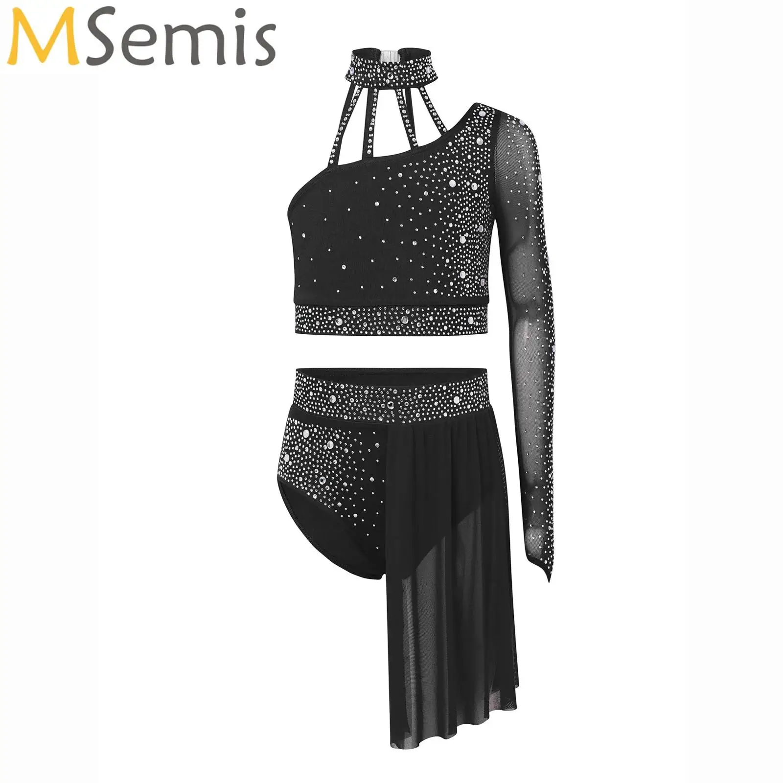 Kids Girls Rhinestone Ballet Dance Sets Gymnastics Figure Skating Costume Outfit for Modern Latin Jazz Dancing Stage Performance
Kids Girls Rhinestone Ballet Dance Sets Gymnastics Figure Skating Costume Outfit for Modern Latin Jazz Dancing Stage Performance