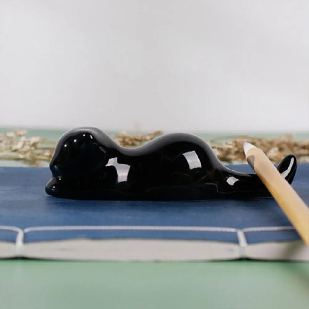 Calligraphy Supplies Artist Cat Kitty Calligraphy Pen Holder Ceramic Pen Rest Writing Brush Holder For Watercolor Ink Painting
Calligraphy Supplies Artist Cat Kitty Calligraphy Pen Holder Ceramic Pen Rest Writing Brush Holder For Watercolor Ink Painting