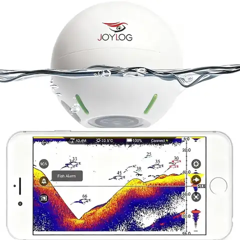 Ecoscandagli per kayak, localizzatore di profondità GPS per barche, ghiaccio, pesca a riva, sonar fishfinder trasduttore ricaricabile accesso alla pesca