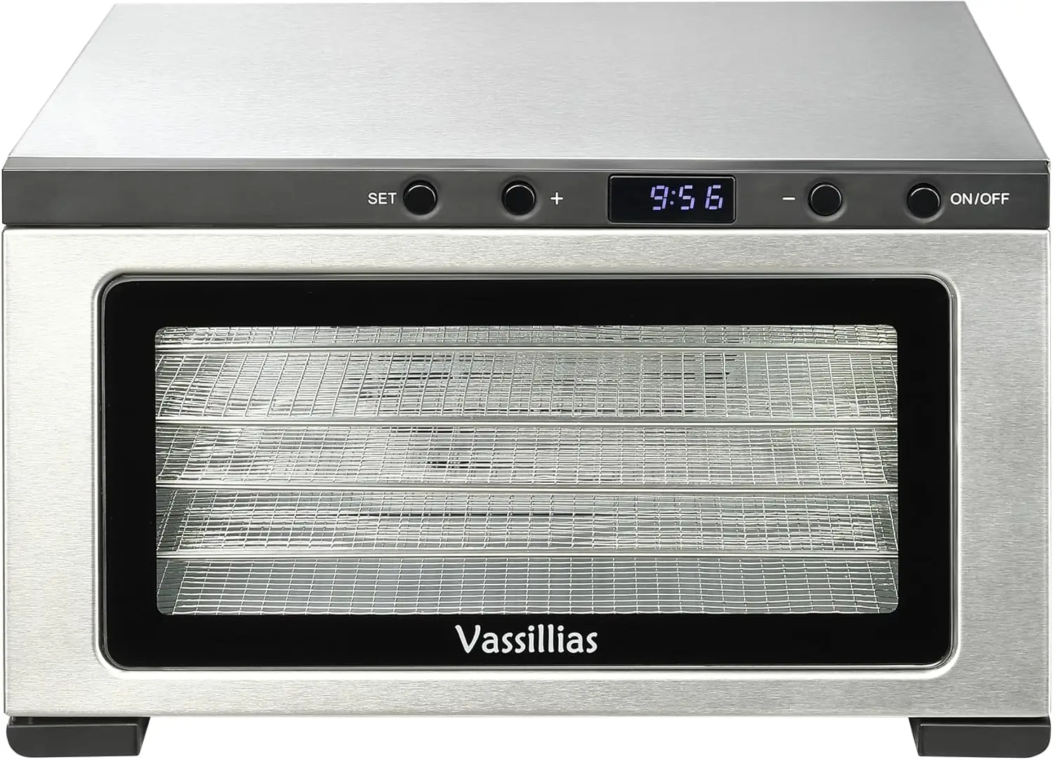 Stainless Steel Food Dehydrator - 6 Trays, Digital Timer, 400W, Temperature Control for Jerky, Meat, Fruit
Stainless Steel Food Dehydrator - 6 Trays, Digital Timer, 400W, Temperature Control for Jerky, Meat, Fruit