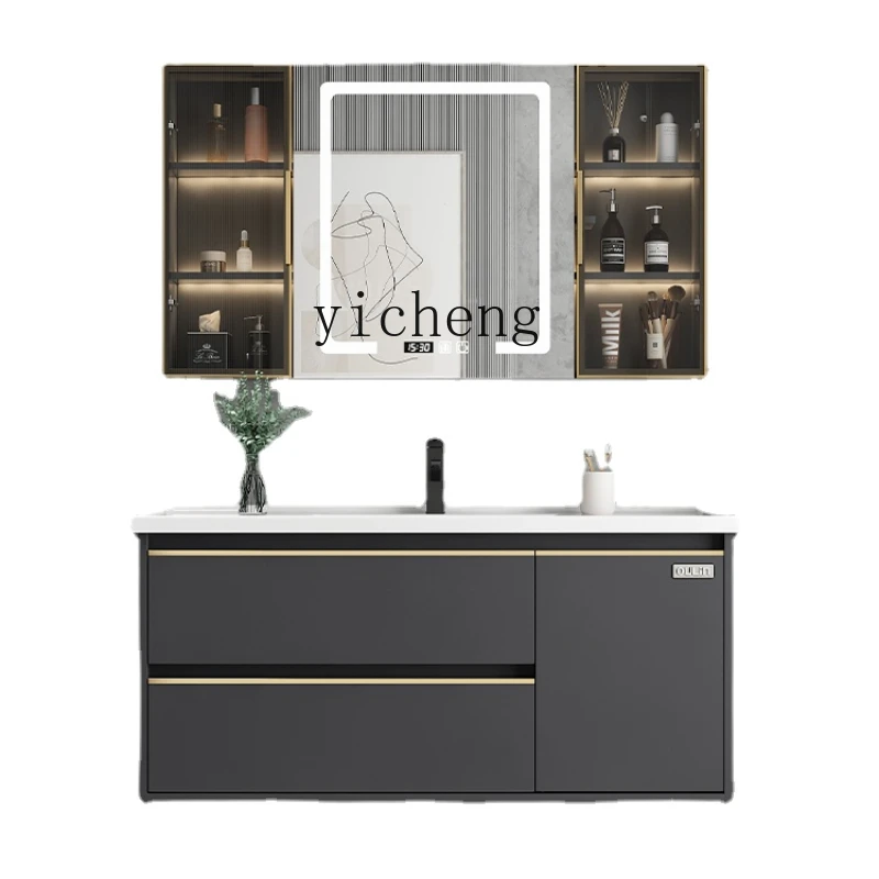 Zk Light Luxury Bathroom Cabinet Modern Minimalist Ceramic Integrated Bathroom Washstand Cabinet Combination
Zk Light Luxury Bathroom Cabinet Modern Minimalist Ceramic Integrated Bathroom Washstand Cabinet Combination