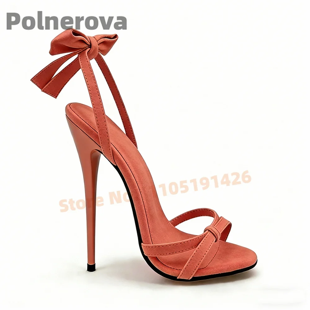 Women's 16Cm Suede Butterfly Knot Stiletto Sandals High Heels Open Toe Ankle Strap Fashion Party Dress Wedding Shoes Summer New
Women's 16Cm Suede Butterfly Knot Stiletto Sandals High Heels Open Toe Ankle Strap Fashion Party Dress Wedding Shoes Summer New