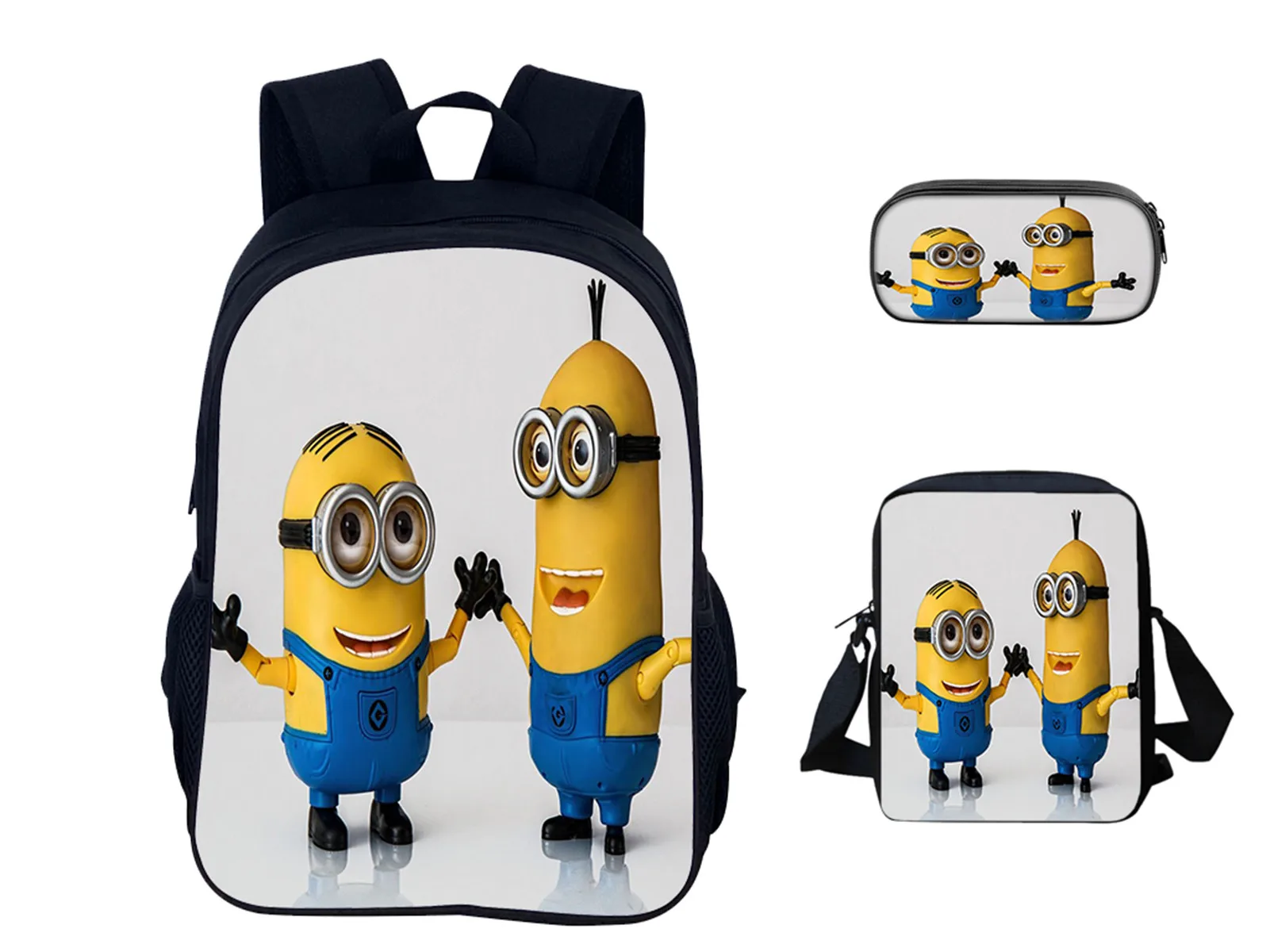 Kid Canvas Backpack with Shoulder Bag,Pencil Box,Minions Classic Daypack Cute Rucksack for School
Kid Canvas Backpack with Shoulder Bag,Pencil Box,Minions Classic Daypack Cute Rucksack for School
