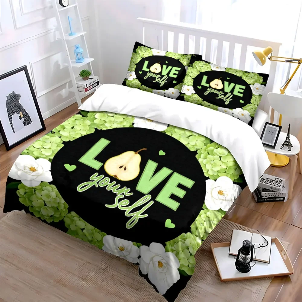 "Love Yourself Floral Decor Set" Soft Comfortable Duvet Cover Bedding Set Included 1*Duvet Cover & 2*Pillowcases, gift
"Love Yourself Floral Decor Set" Soft Comfortable Duvet Cover Bedding Set Included 1*Duvet Cover & 2*Pillowcases, gift