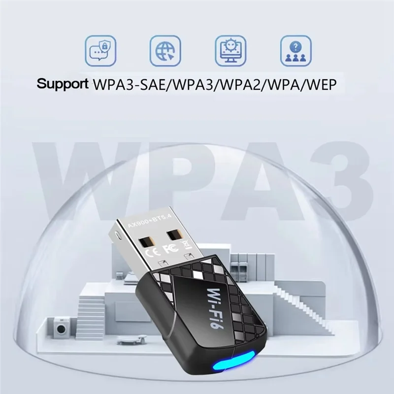 A41T AX900 USB Wifi 6 Bluetooth 5.4 Adapter 2 In 1 Dongle Dual Band 2.4G 5Ghz Network Wireless Receiver Free Driver
A41T AX900 USB Wifi 6 Bluetooth 5.4 Adapter 2 In 1 Dongle Dual Band 2.4G 5Ghz Network Wireless Receiver Free Driver