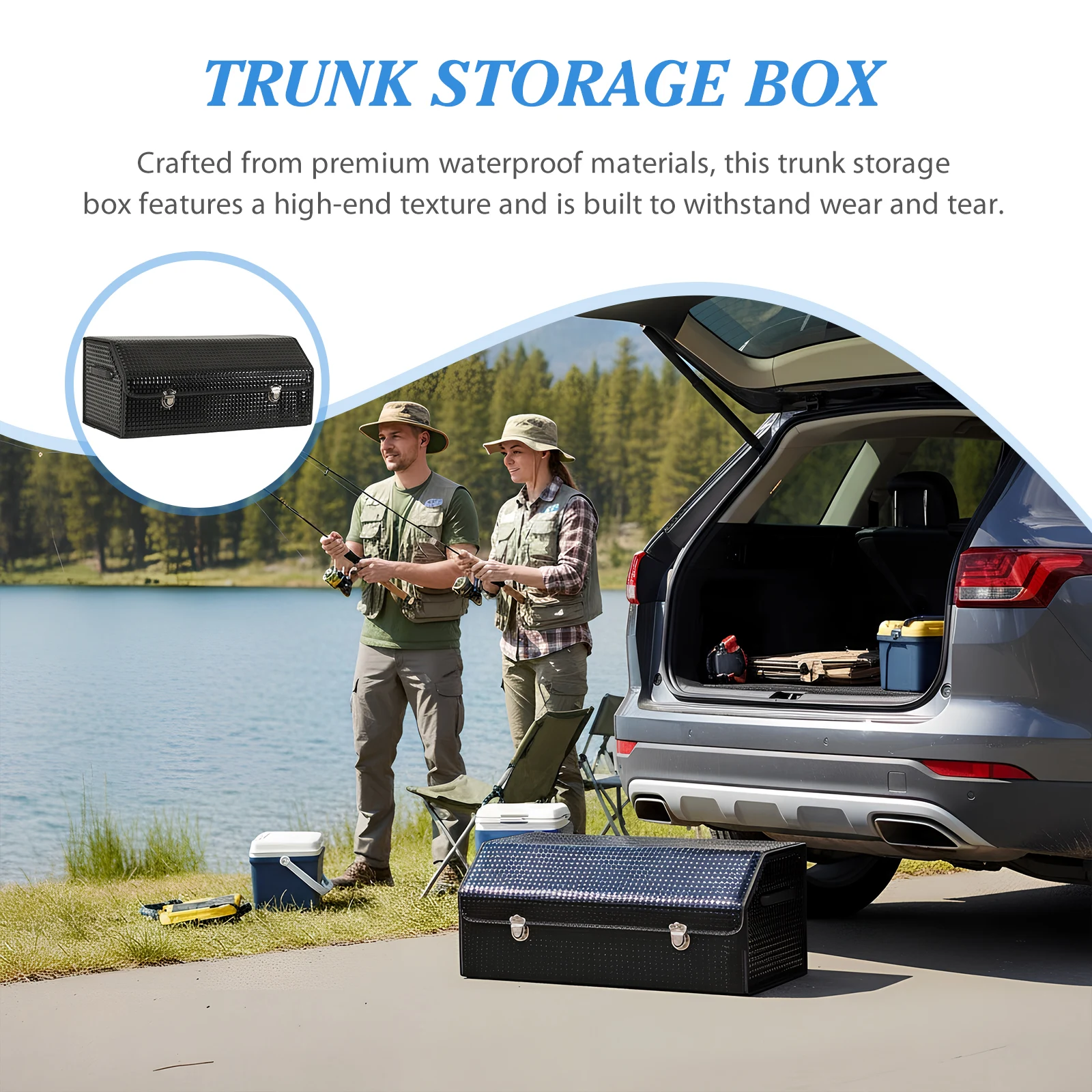 Car Trunk Organizer for SUVs Collapsible Cargo Bins with Lid Storage Box (Black)
Car Trunk Organizer for SUVs Collapsible Cargo Bins with Lid Storage Box (Black)