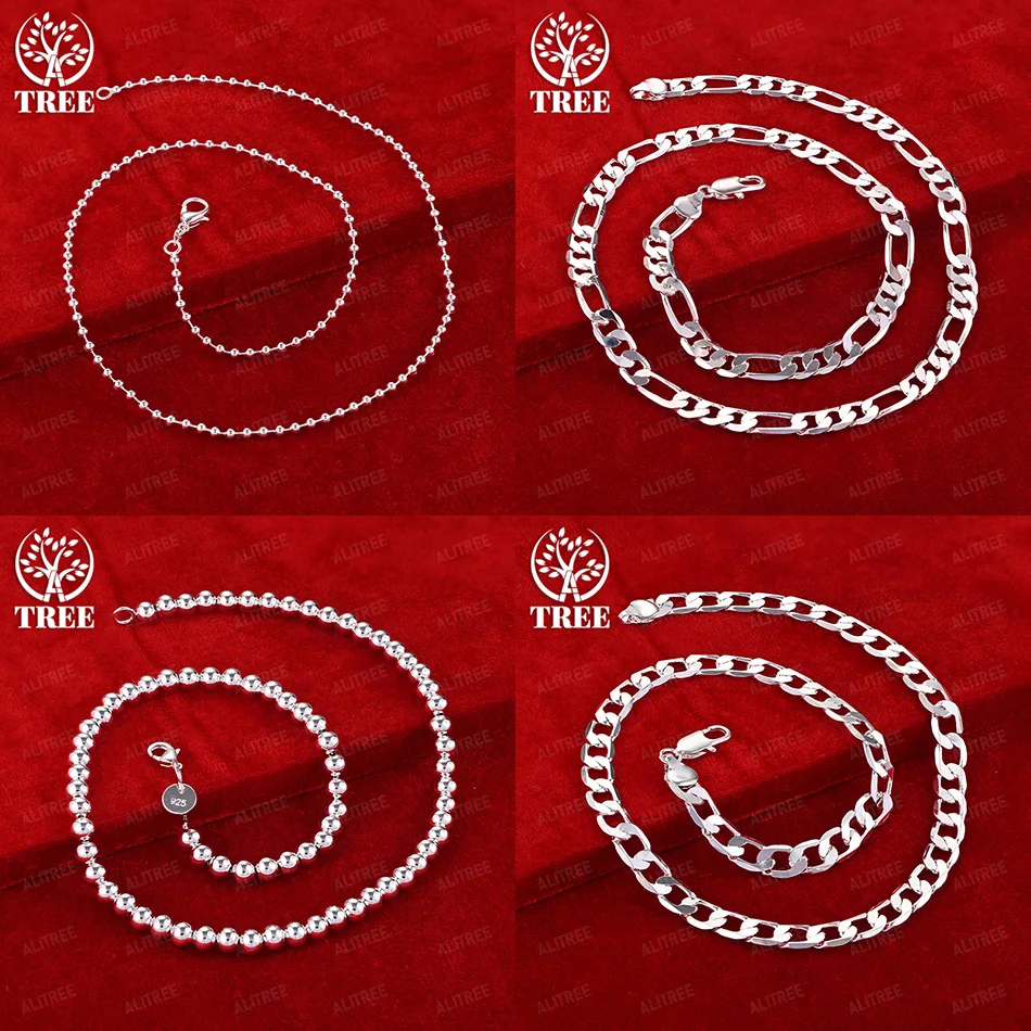 Fine 925 Sterling Silver Bead Chain Cuban Chain Geometric Personality Necklace Women Christmas Party Simple Jewelry Accessories
Fine 925 Sterling Silver Bead Chain Cuban Chain Geometric Personality Necklace Women Christmas Party Simple Jewelry Accessories