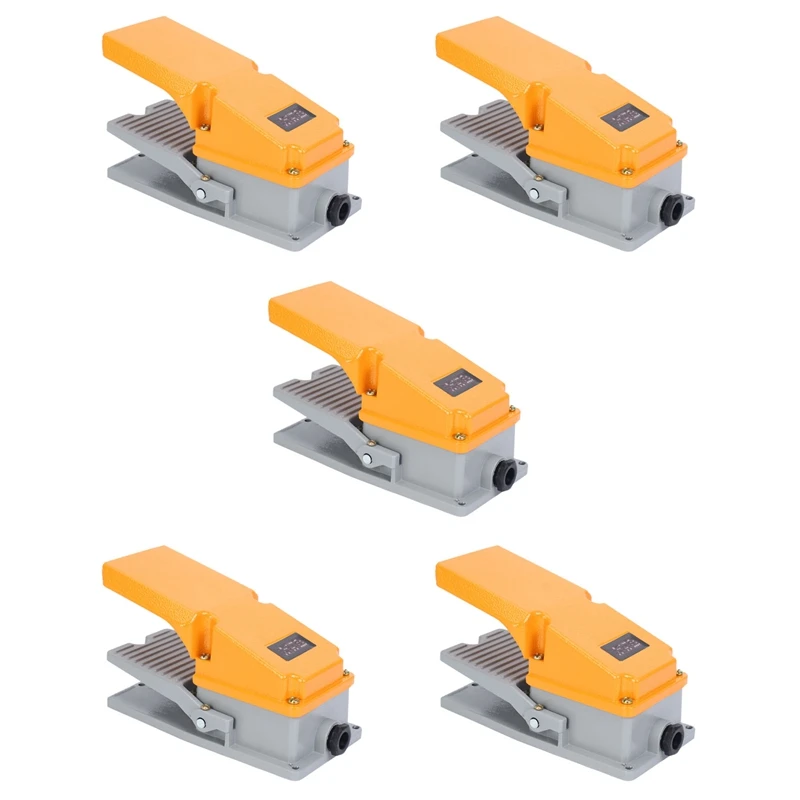5X LT4 Foot Switch Aluminium Case Treadle Pedal Switch for Machine Tool Control Silver Contact
5X LT4 Foot Switch Aluminium Case Treadle Pedal Switch for Machine Tool Control Silver Contact