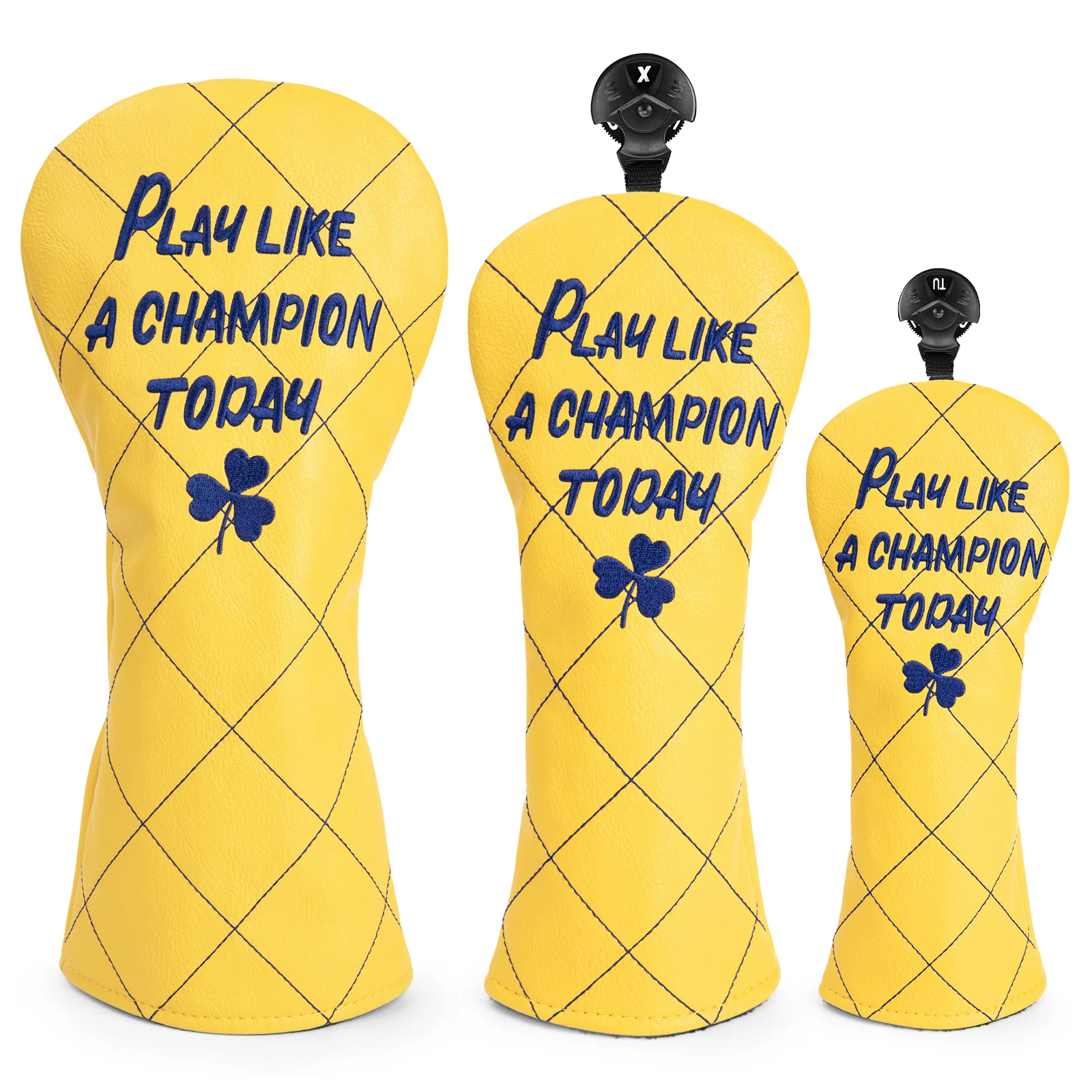 Golf Club Head Covers Premium Leather Golf Driver Fairway(FW) Wood Hybrid(UT) Covers with Number Tags, Golf Mallet Putter Cover
Golf Club Head Covers Premium Leather Golf Driver Fairway(FW) Wood Hybrid(UT) Covers with Number Tags, Golf Mallet Putter Cover