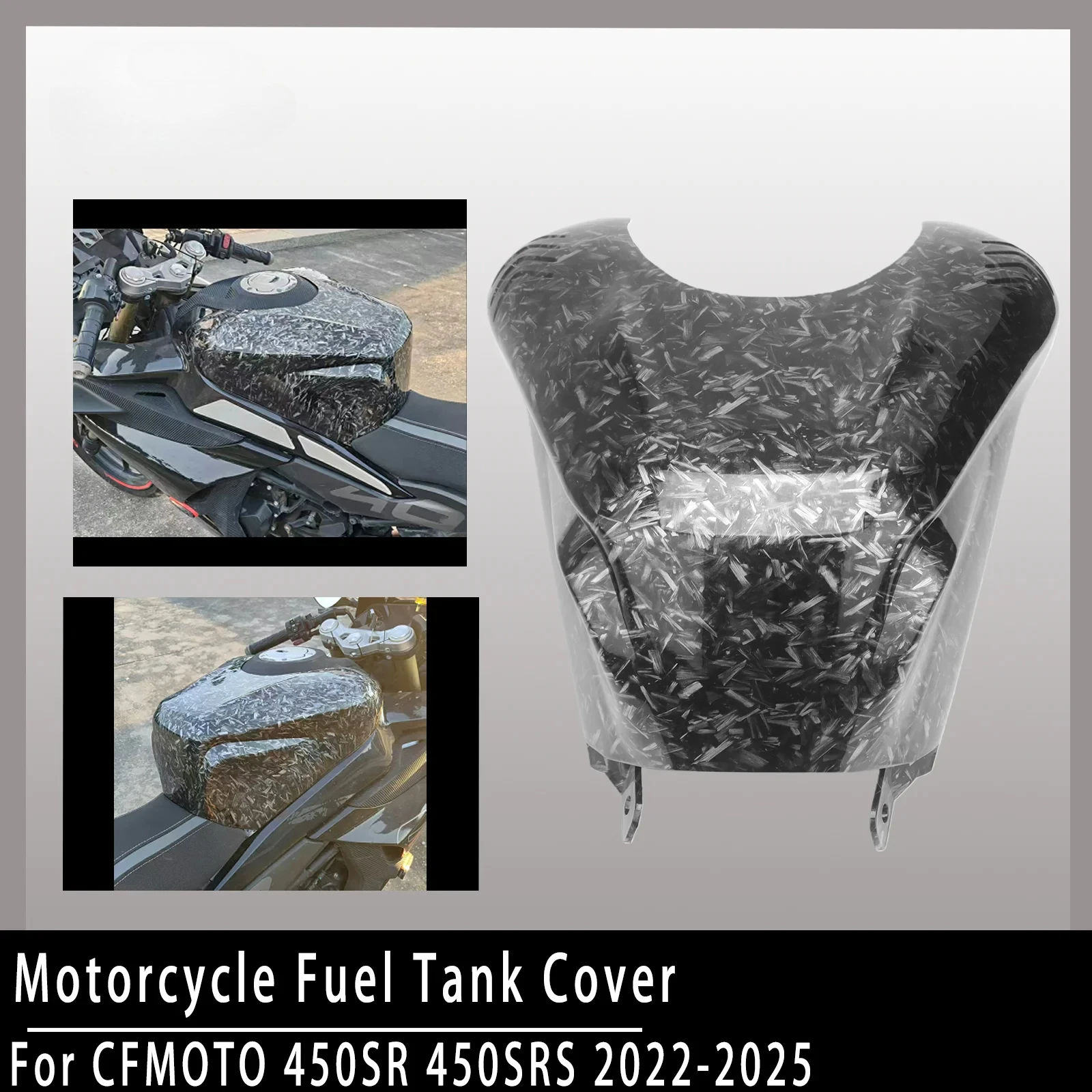 Tapa tanque combustible fibra carbono ABS para motocicleta, Material ABS, edición Premium para molos CFMOTO 450SR/
Tapa tanque combustible fibra carbono ABS para motocicleta, Material ABS, edición Premium para molos CFMOTO 450SR/
