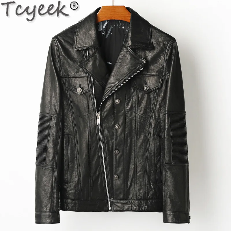 Tcyeek Motocycle Jacket Genuine Leather Man Jackets Spring Autumn Clothes 2025 Mens Sheepskin Leather Coat Jaqueta De Couro
Tcyeek Motocycle Jacket Genuine Leather Man Jackets Spring Autumn Clothes 2025 Mens Sheepskin Leather Coat Jaqueta De Couro